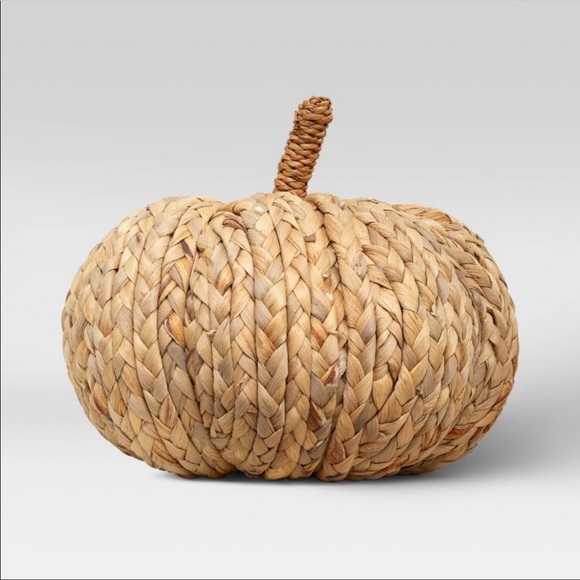 NEWThreshold Rattan Pumkin decor Woven Target - Picture 2 of 9